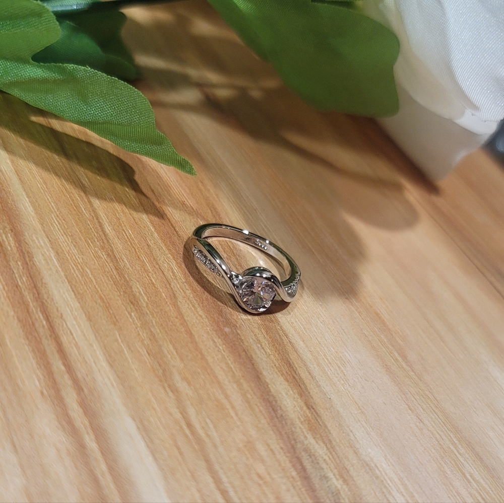 925 Sterling Silver Proposal Ring for Women,CertifiedTibetan,Engagement,Promise - Picture 2 of 5